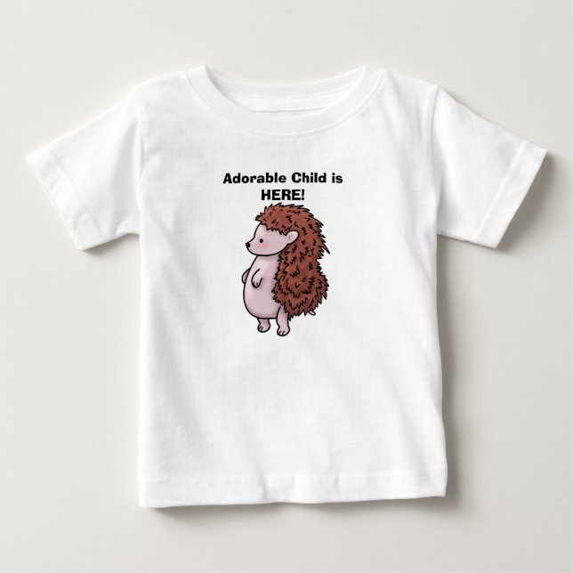 T-Shirt Cute Barn Hedgehog Design (Framsida)