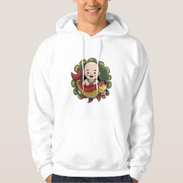 T-Shirt | Cute Boy med Lucky Koi Hoodie