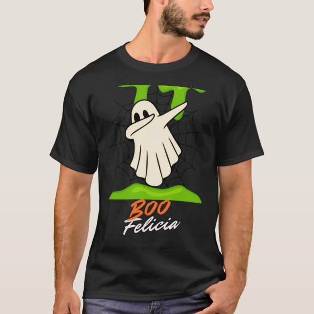 T-Shirt "Dabbing Boo" Halloween 2025  (Framsida)