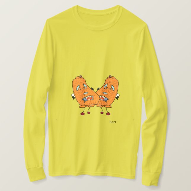T-Shirt: Dancing Pumkins T Shirt (Design framsida)