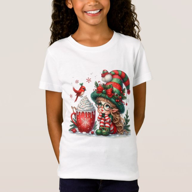 T-shirt de Noël pour fille (Framsida)