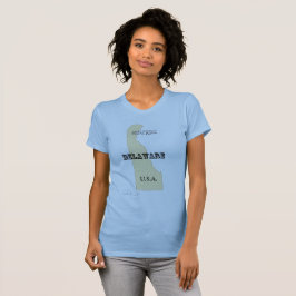 T-shirt - Delaware Karta med City