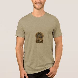T-shirt design är gyllene strand