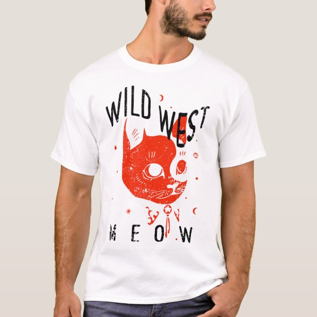 T-shirt design är Meow (Framsida)