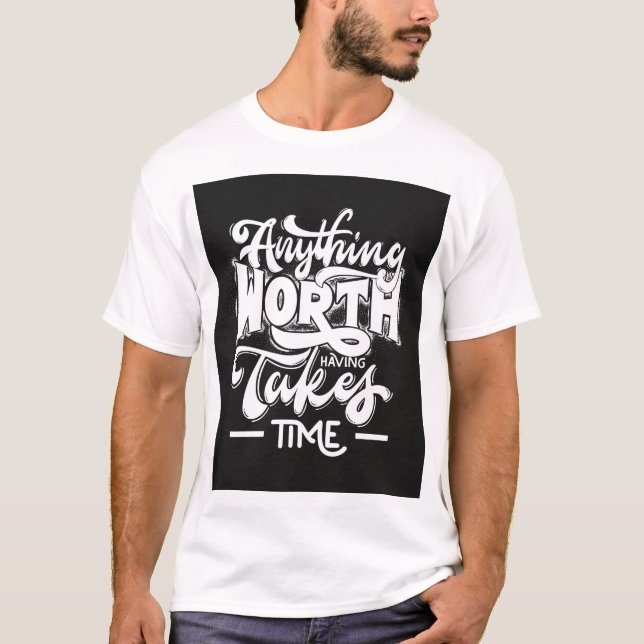 T-Shirt Design Attitude Citat , Manar och Women (Framsida)