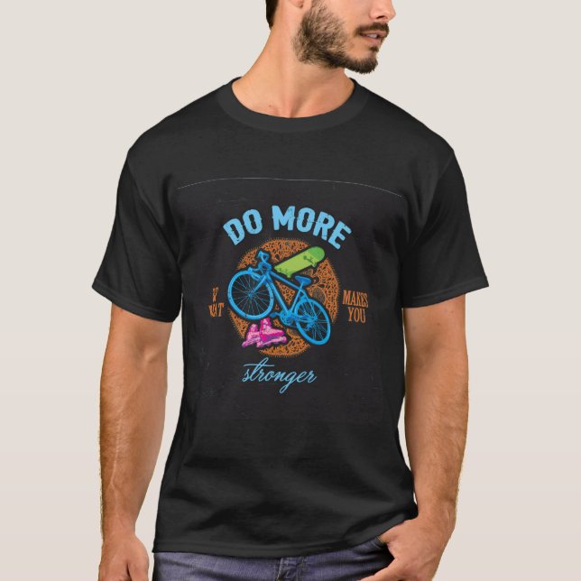 T-shirt design av cykel  (Framsida)