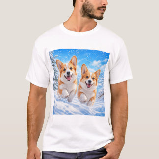 T-shirt design av hundar