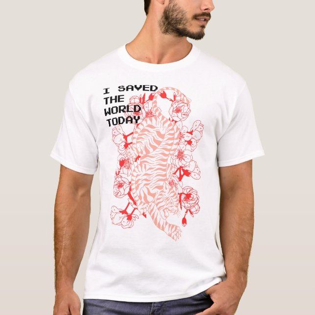 T-shirt design av världen idag (Framsida)