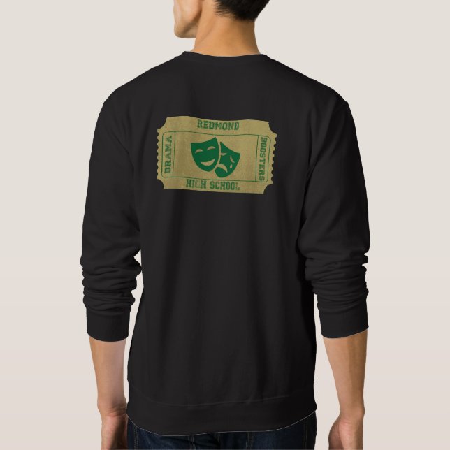 T-shirt-design (baksida) - Booster Crewneck Lång Ärmad Tröja (Baksida)