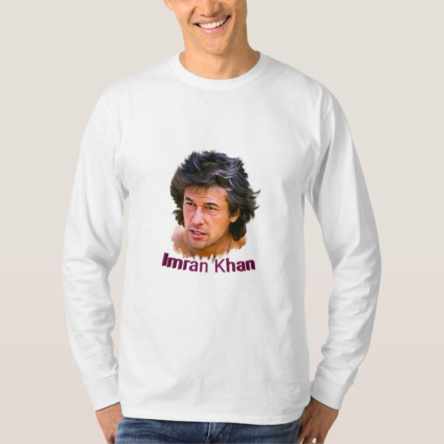 T-shirt design Bild "Imran Khan" (Framsida)