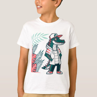 T-shirt-design för alligator t shirt