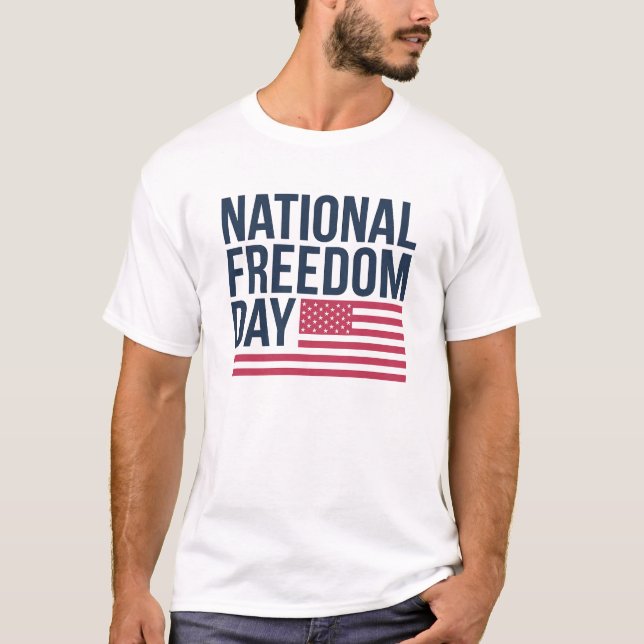 T-shirt-design för amerikanska frihetsdagen t shirt (Framsida)
