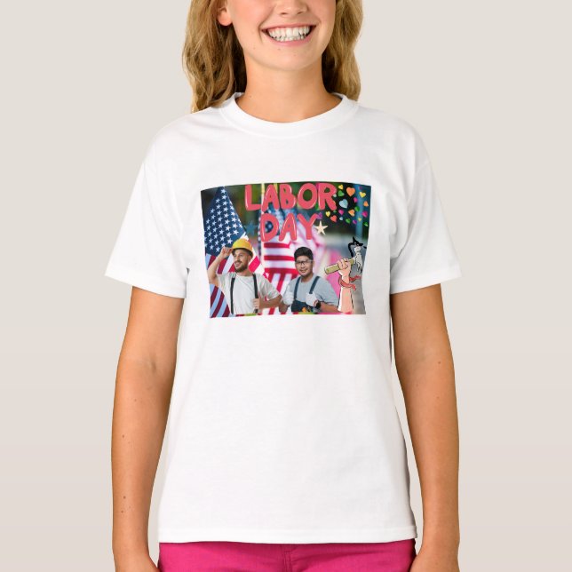 T-shirt design för arbetsdagen (Framsida)