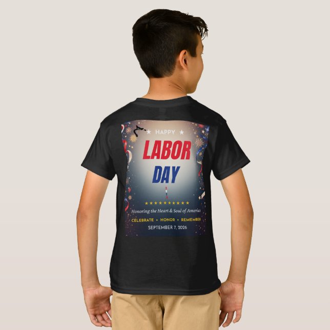 T-shirt design för arbetsdagen (Hel baksida)