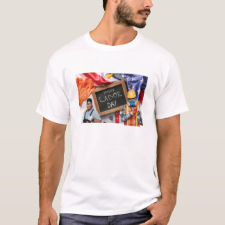 T-shirt design för arbetsdagen