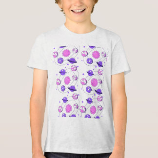 T-shirt-design för barn med planetnamn t shirt