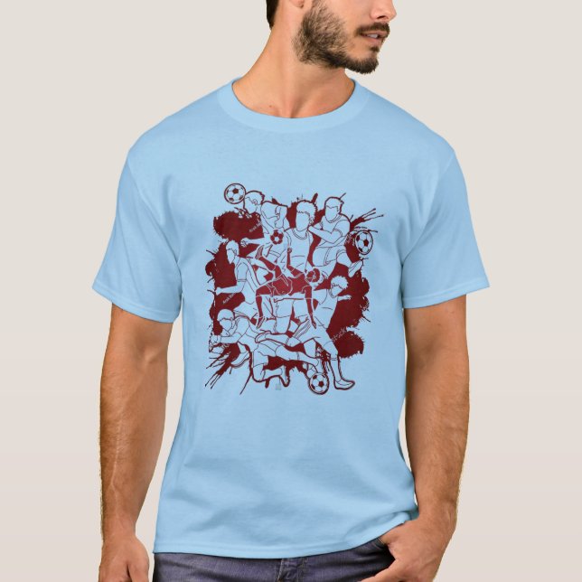 T-shirt-design för fotbollsspel t shirt (Framsida)