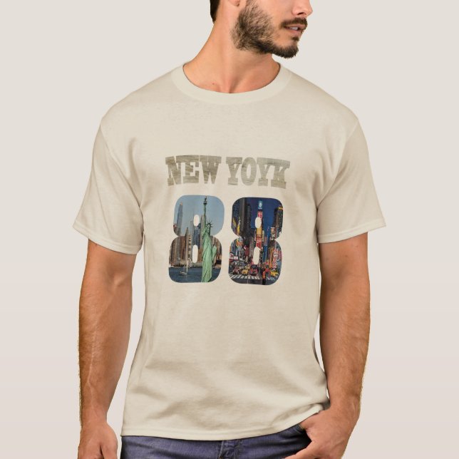 T-shirt-design för frihetsgudinnan i New York Tee Shirt (Framsida)