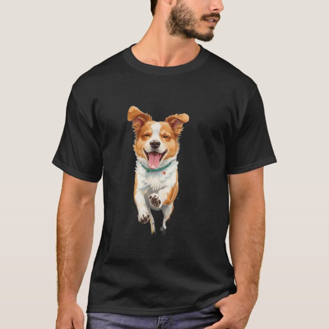 T-shirt-design för hundälskare | Söt grafisk tee f (Framsida)