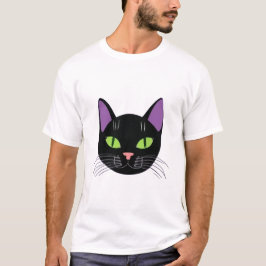 T-shirt-design för katt i svartvitt t shirt