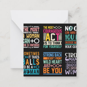 T-shirt-design för kvinnor på dagen anteckningskort