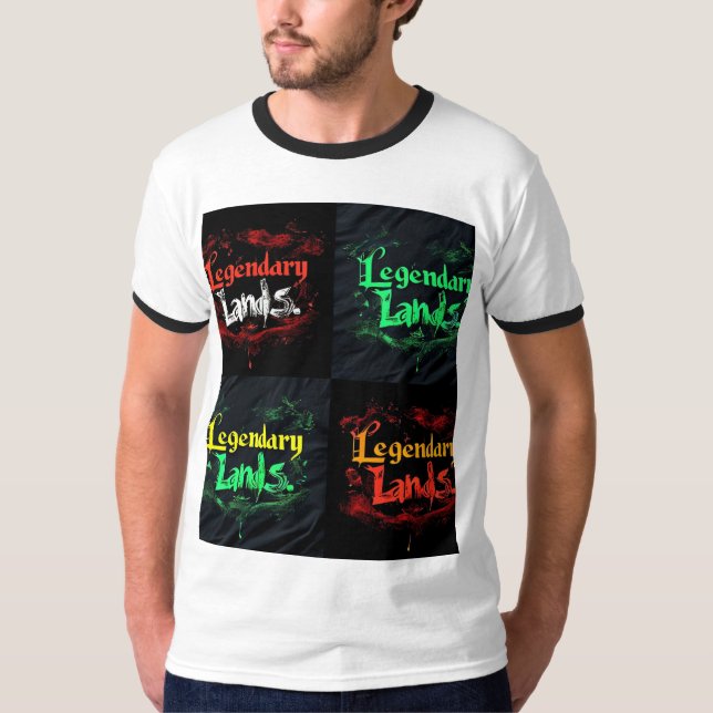 T-shirt-design för legendary Lands T Shirt (Framsida)