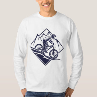 T-shirt-design för minimalistisk Bike Rider-Logoty T Shirt