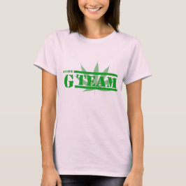 T-shirt-design för ogräs-team lövs ogräs älskare tee shirt