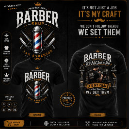 T-Shirt-design för professionell barbershop T Shirt