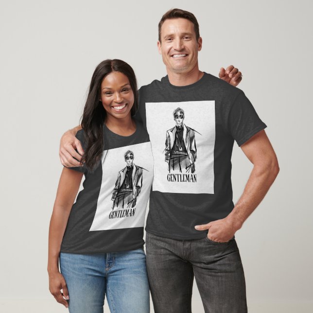 T-shirt design Herrdesign för unisex (Unisex)