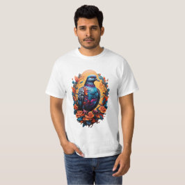 T-shirt-design med duvan t shirt