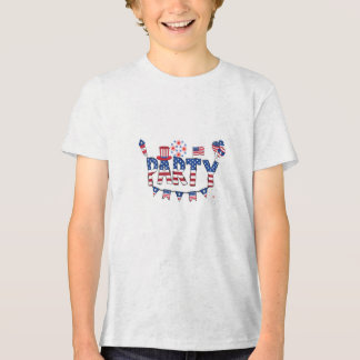 T-shirt design med festbild