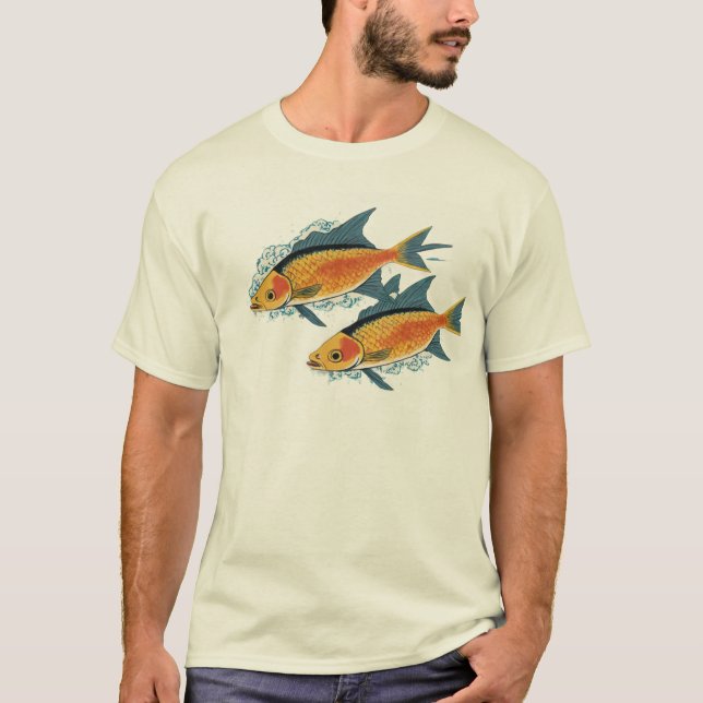 T-shirt-design med fiskpojke T-shirt (Framsida)