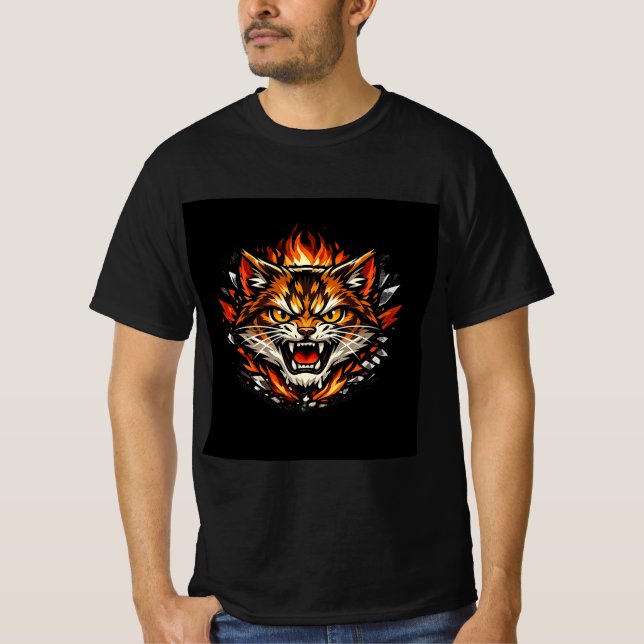 T-shirt design med katt (Framsida)