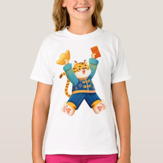 T-shirt design med katt