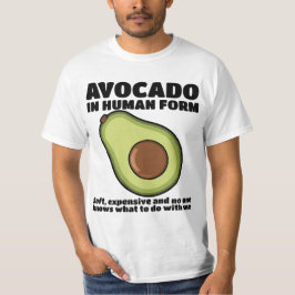 T-shirt-design med människoavokado t shirt
