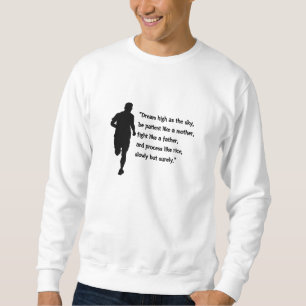 T-shirt-design med ord-motivation lång ärmad tröja