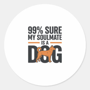 T-shirt design med rolig gammal gravyr om hund-sjä runt klistermärke