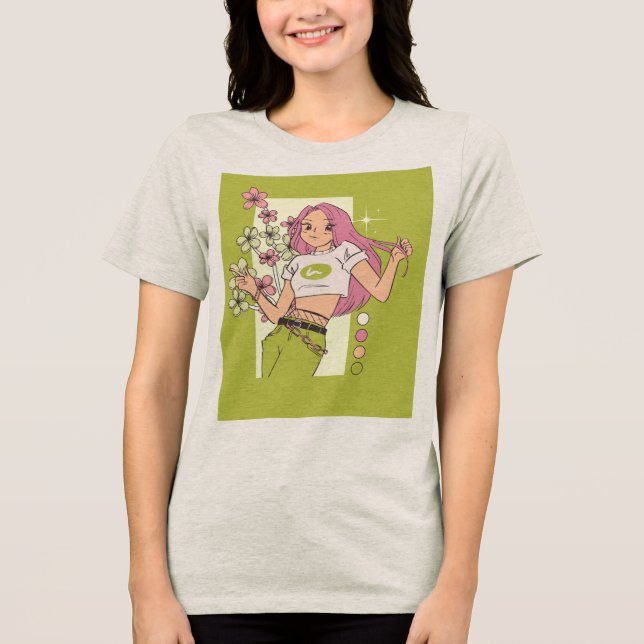 T-Shirt design med snygg tjej  (Framsida)