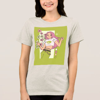 T-Shirt design med snygg tjej