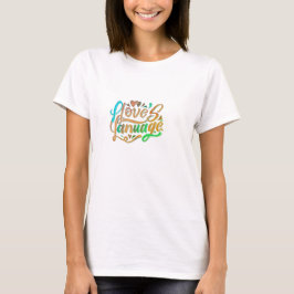 T-shirt-design med texten "Chirp in Chmpanio" T Shirt