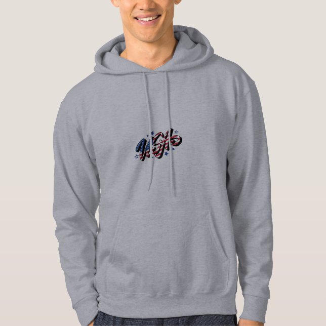 T-shirt-design usa hoodie (Framsida)