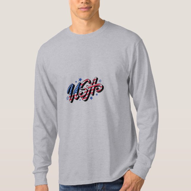 T-shirt-design usa t shirt (Framsida)