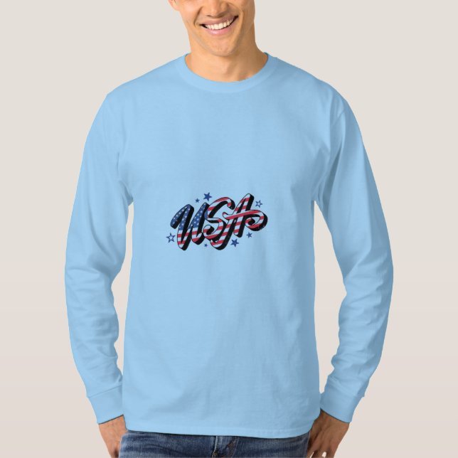 T-shirt-design usa t shirt (Framsida)