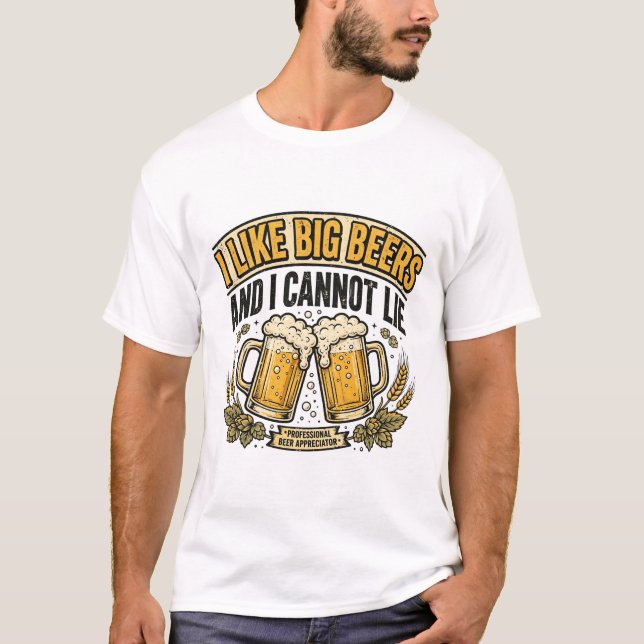 T-shirt designad för en ölv drinkare (Framsida)
