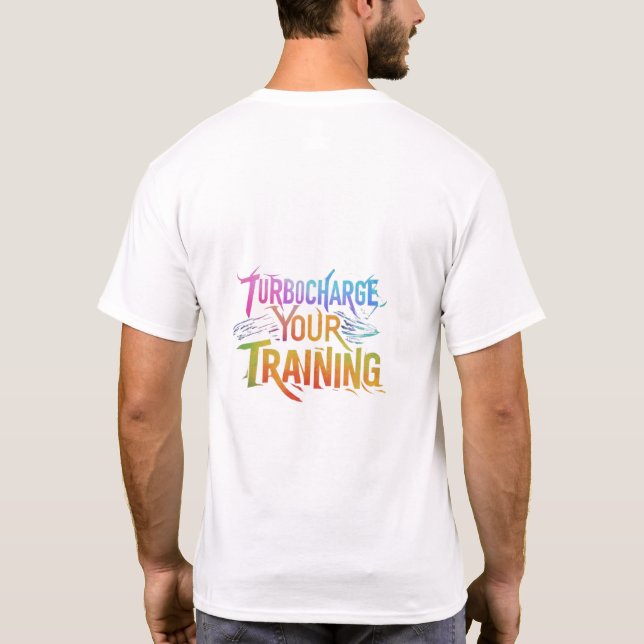 T-shirt designad turboaddar din träning. (Baksida)