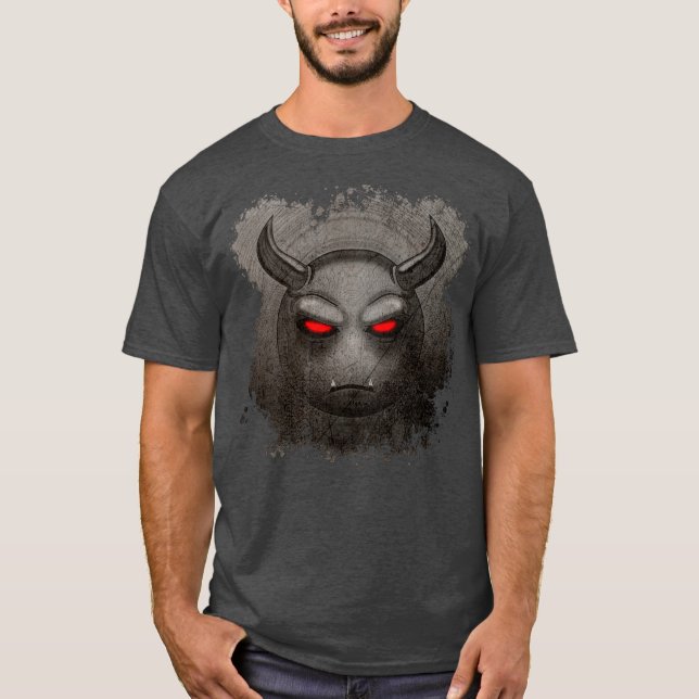 T-shirt Devilmoji Vintage (Framsida)