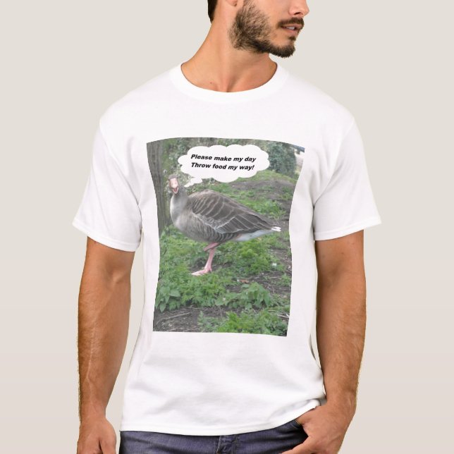 T-Shirt Dikt Anka citat av Ladee Basset (Framsida)