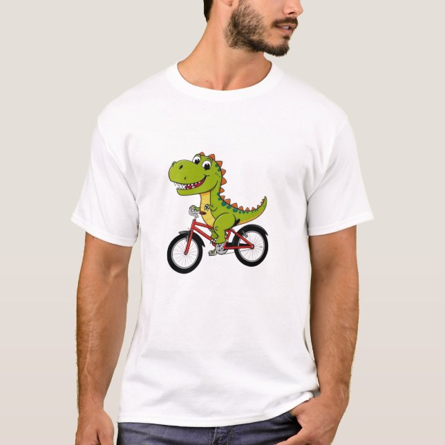 t-shirt dinosaur-cykel (Framsida)