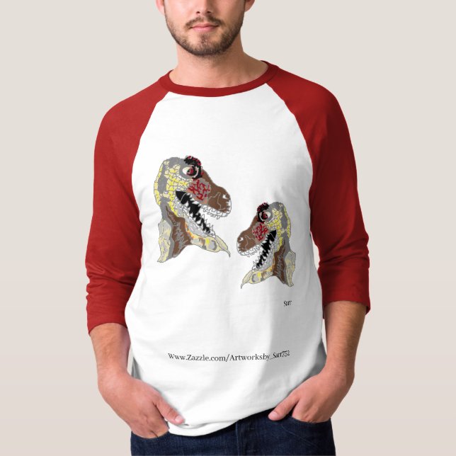 T-Shirt: Dinosaurs Open Mouth T Shirt (Framsida)